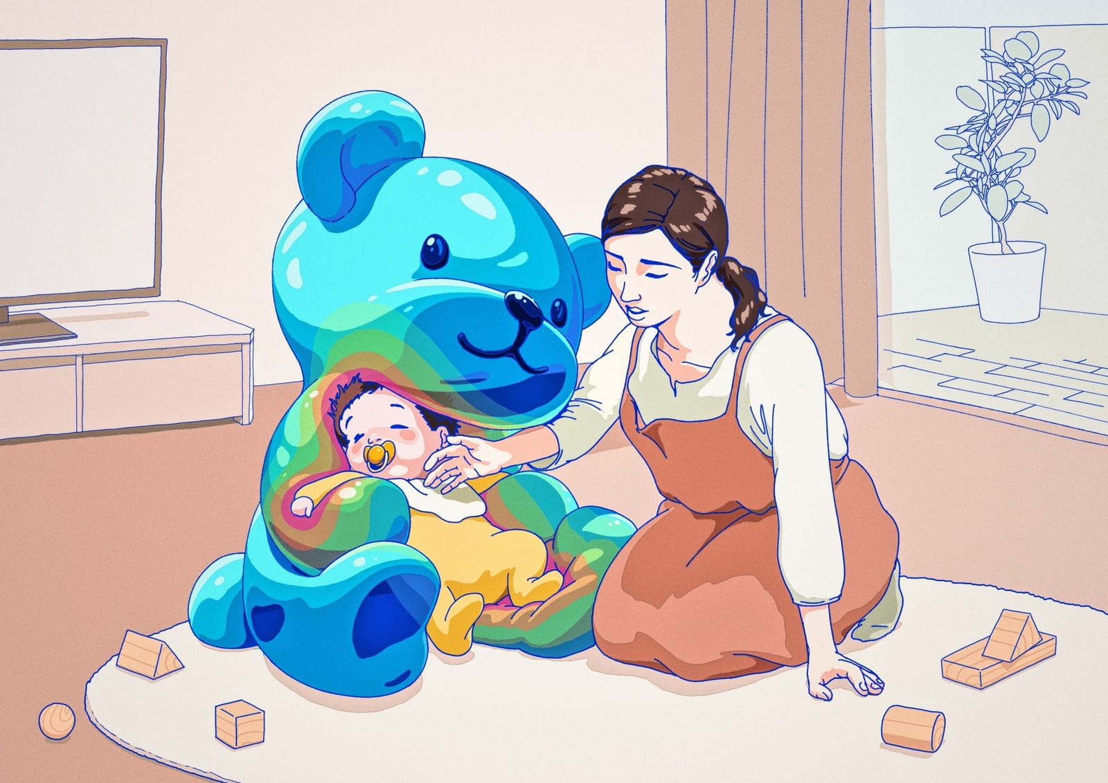 体温検知機能付きぬいぐるみ「センシング・ベア」(Sensing Bear)