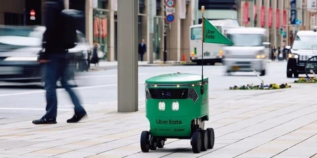 Uber Eatsのデリバリーロボット、大阪市内一部のローソンで配達開始―日本国内で初の試み