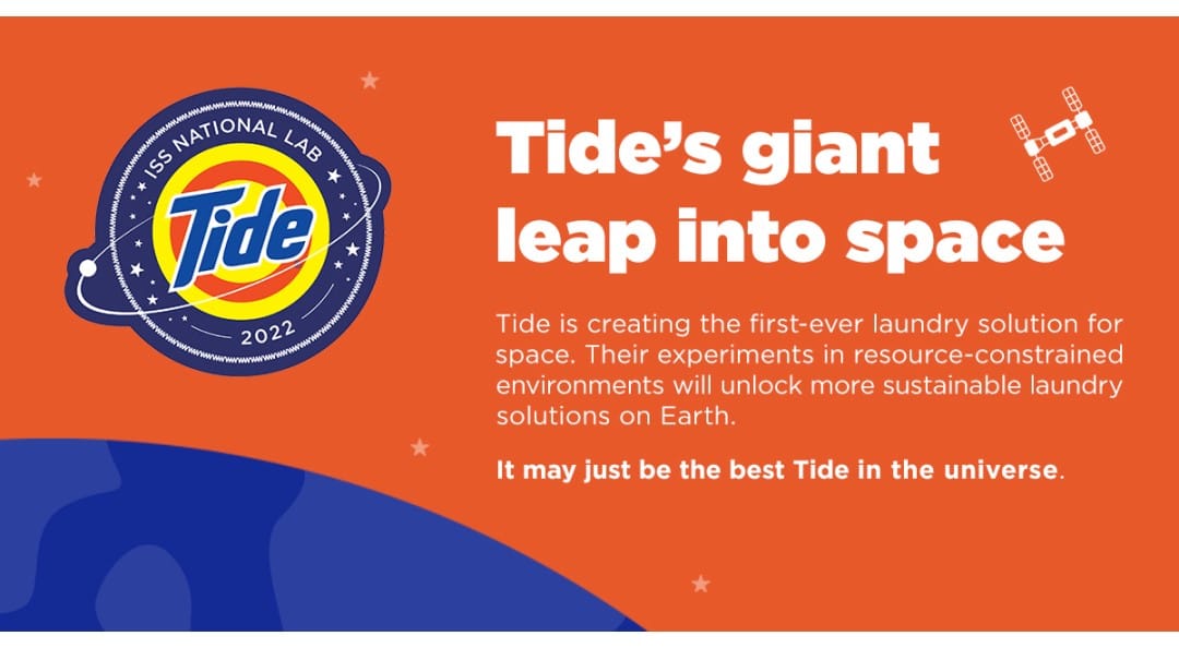 P&G、NASAと提携し宇宙で洗濯できる洗剤を開発─2022年にISSで検証実験予定
