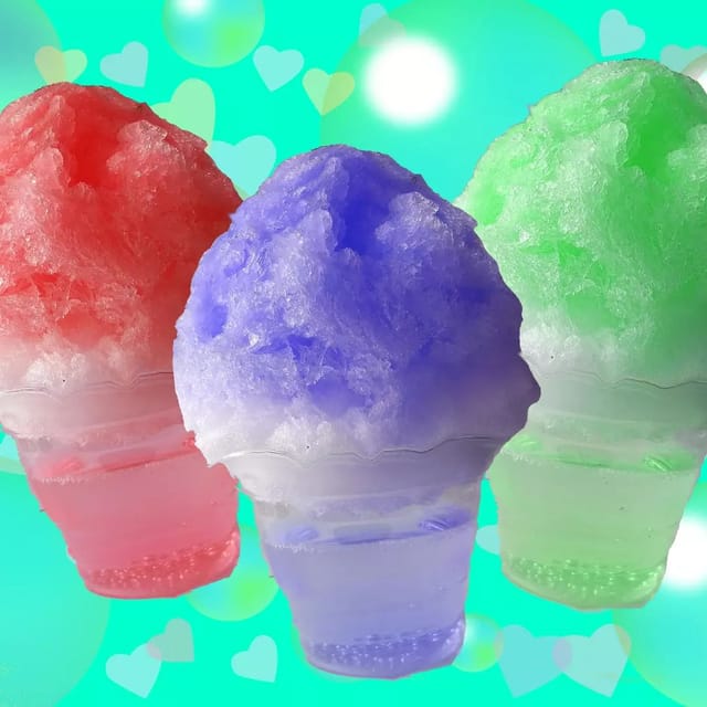 飲み物で溶けない形状のオリジナルかき氷「ドリンクかき氷」、全国で初の意匠登録