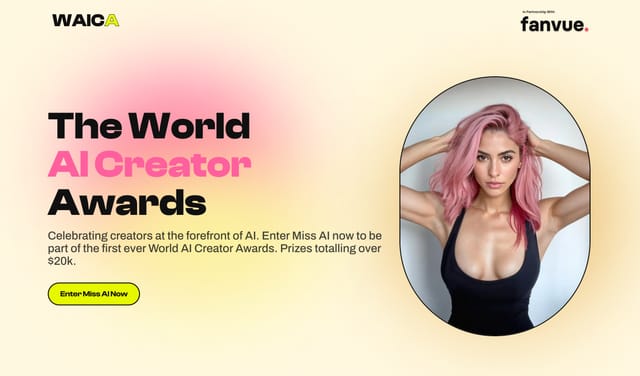 AI生成モデルの美を競う「The World AI Creator Awards」開催―ルックスと技術力と影響力を評価