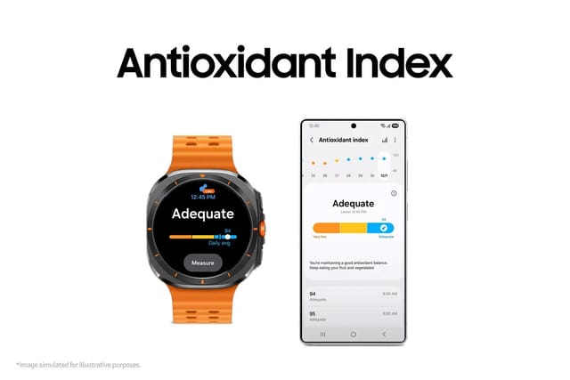 サムスン、最新のGalaxy Watch8シリーズに5秒で抗酸化指数を測定できる機能を搭載―肌のカロテノイド量を測定