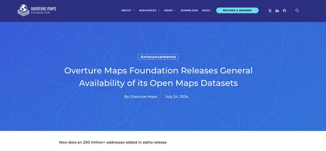 MicrosoftやMetaも活用、オープン地図データのGA版が提供開始―23億の建物データを収録
