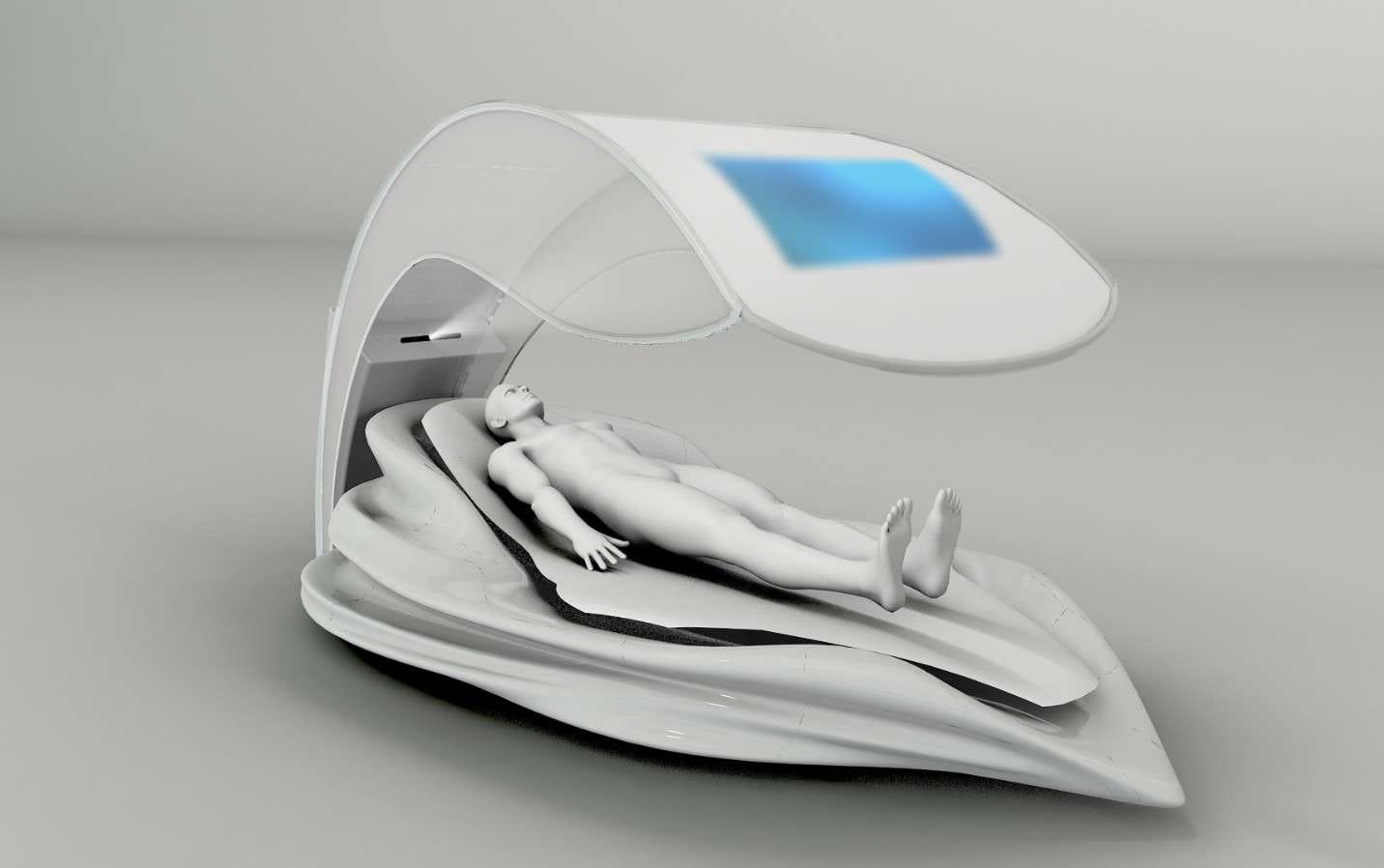 大阪・関西万博で「未来の眠り」を体験する近未来ベッドを展示―非接触でバイタル測定、体の状態で照明や音が変化