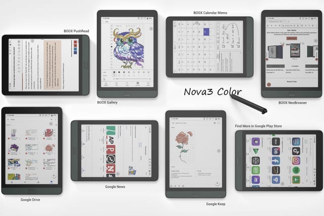 カラー電子ペーパーを用いたタブレット端末