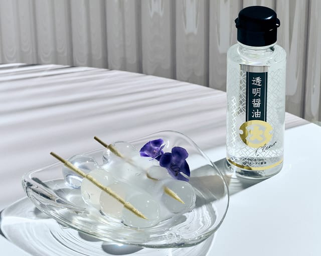 透明な醤油「透明醤油」を使った創作メニューを体験できる試食イベントが開催