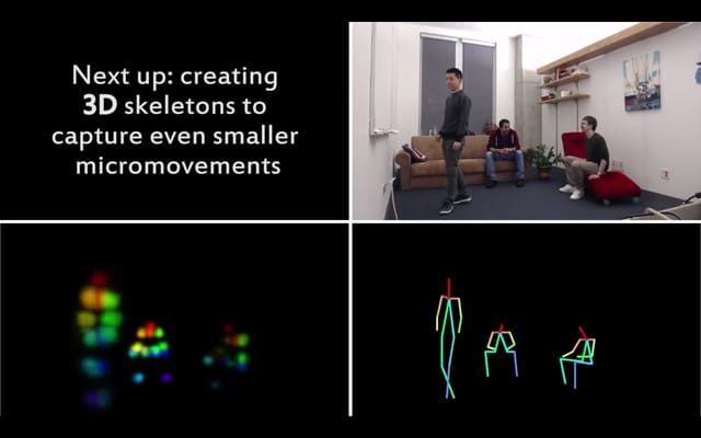 壁の向こうにいる人の動きを透視する技術