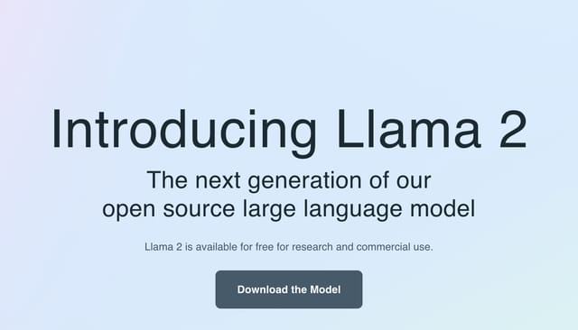 Meta、大規模言語モデル「Llama 2」を無料提供─商用利用も可能、OpenAIにも匹敵
