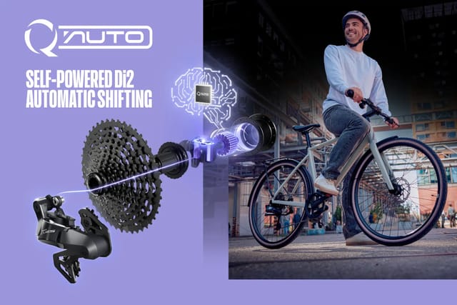 充電もバッテリーも不要、シマノが電動オート変速システム「Q’AUTO」発表―自ら発電・変速を学習