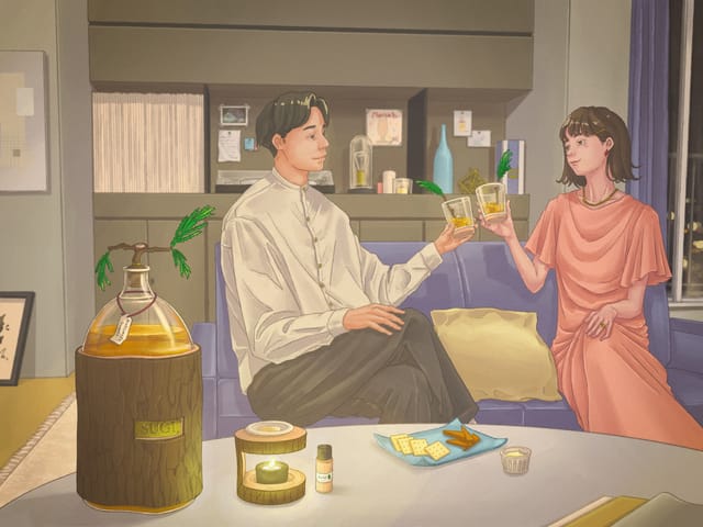 木のお酒とアロマのサブスクリプションサービス