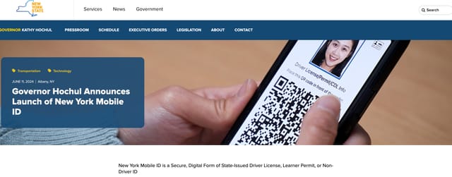 ニューヨーク州、スマホで使える運転免許証「モバイルID」導入開始