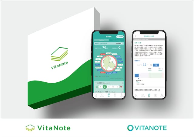 20種類の栄養過不足を自宅で測定できる―パーソナル栄養検査キット「VitaNote」販売開始