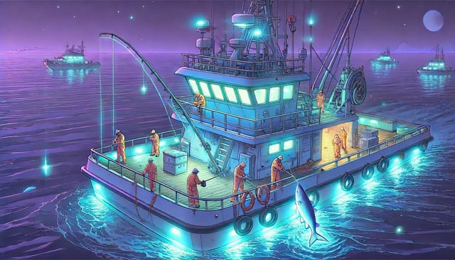 幻想的な「LumiLor  Night Fishing」
