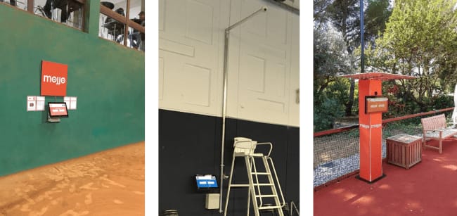 テニス専用のAI搭載ITデバイスが荏原湘南スポーツセンターにて試験運用開始
