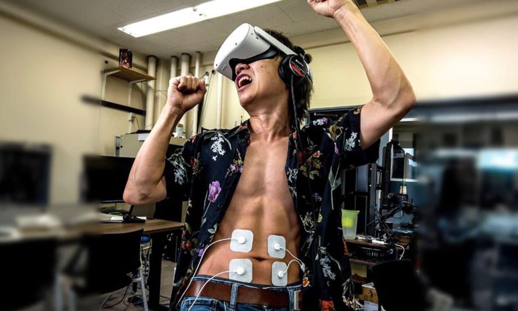 筑波大学、音を出さず重低音を体感できる静音型EMSサブウーファーを