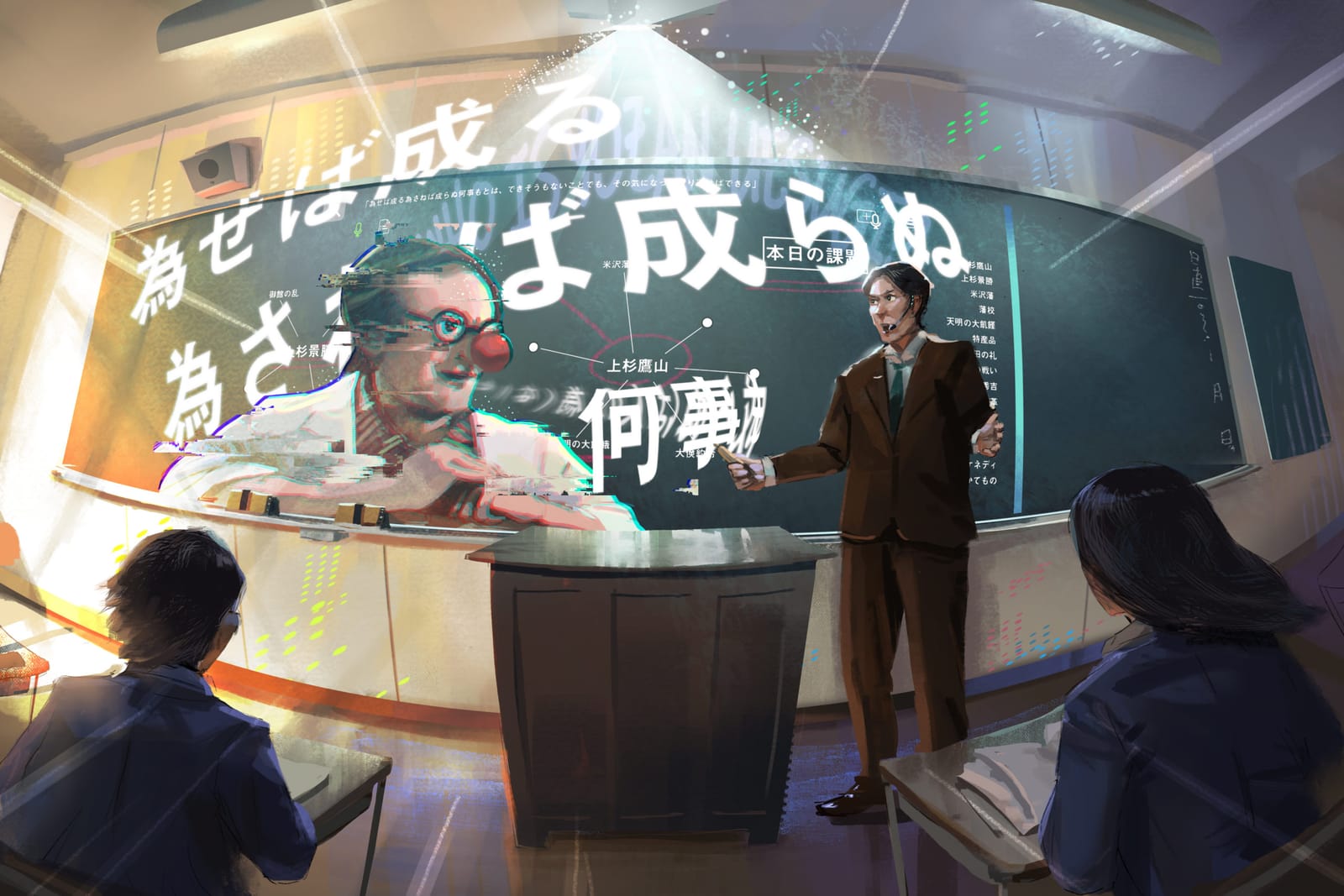 変幻自在の「二十面相黒板」