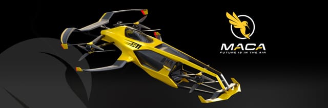 CES2022にて、水素燃料の空飛ぶレーシングカー「MACA S11」が登場─機体の80％がリサイクル可能