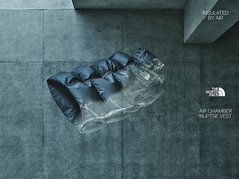 ザ・ノース・フェイスから、空気を衣服内に取り込むテクノロジー搭載の新作ベスト発売─空気量で保温性を調整