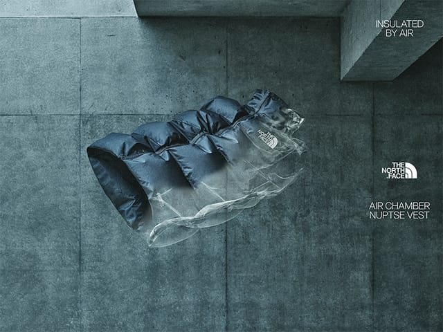 ザ・ノース・フェイスから、空気を衣服内に取り込むテクノロジー搭載の新作ベスト発売─空気量で保温性を調整