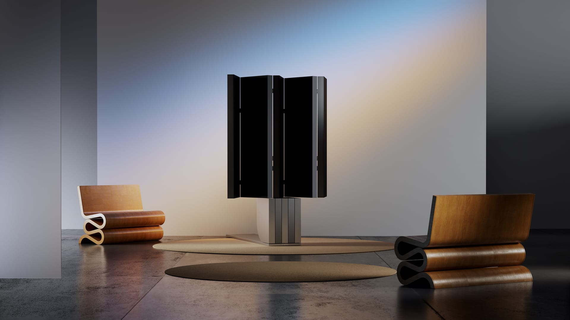 世界初の折り畳み式165インチ4kテレビ、CES2024で初展示─ロボットのように自動で開閉展開