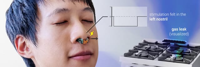 嗅覚をサポートする“鼻輪ウェアラブル・デバイス”