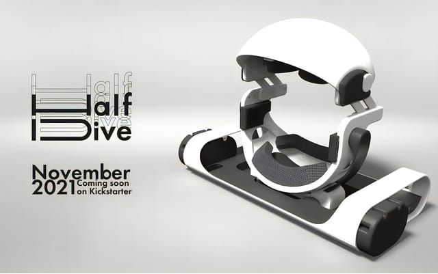 寝ながら使用できる据え置き型VRデバイス
