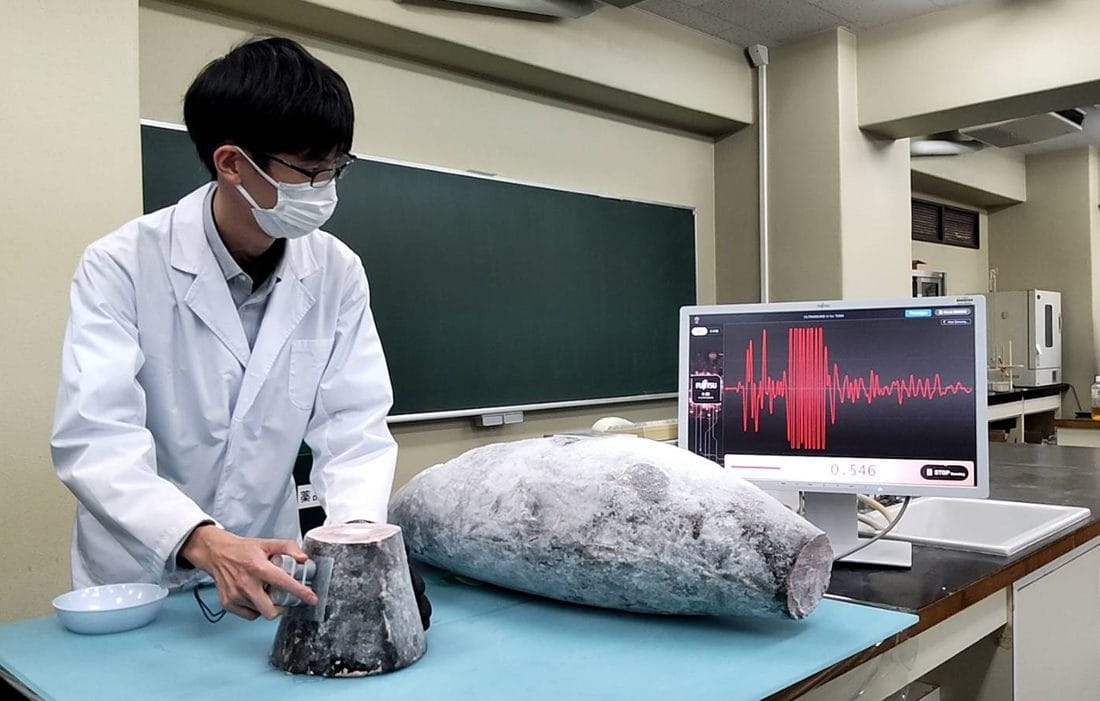 世界初、冷凍マグロ切らずに鮮度判定可能に─富士通と東海大が超音波AI評価システム確立