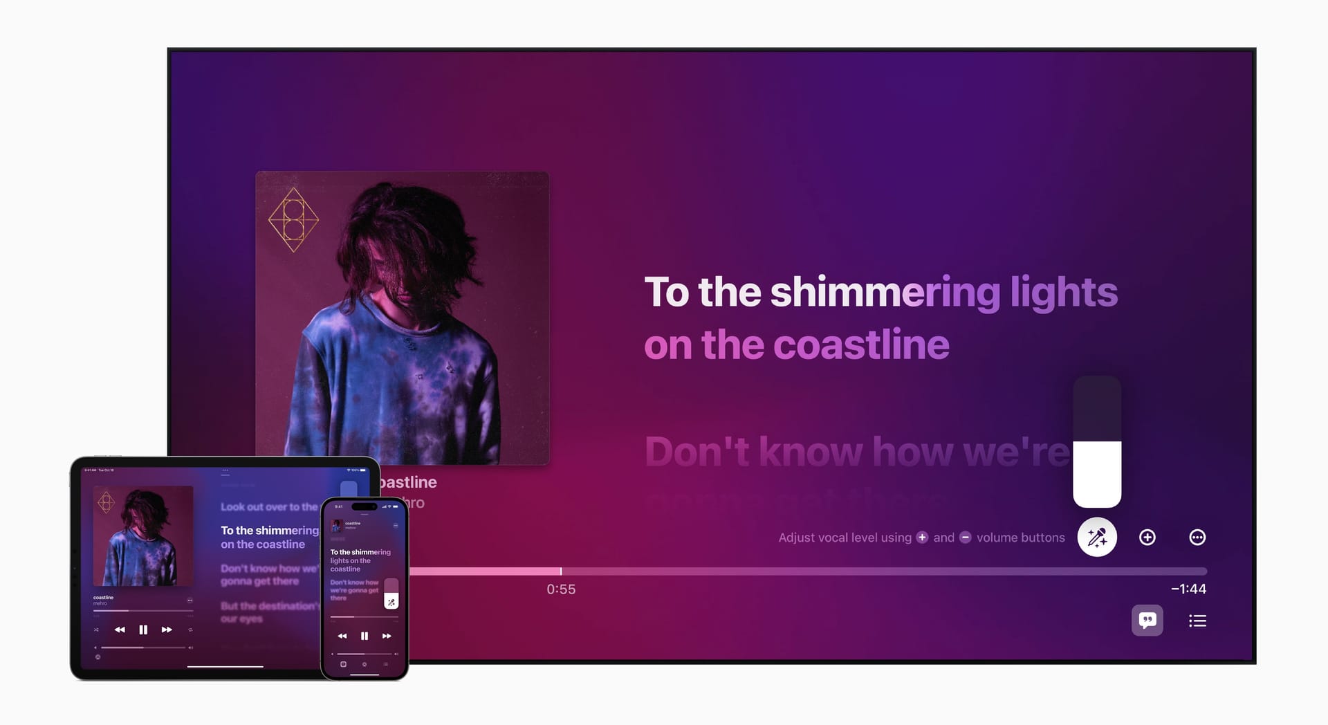 Apple Musicにカラオケ機能「Apple Music Sing」─ボーカル音量調整やタイムリーな歌詞表示