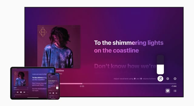 Apple Musicにカラオケ機能「Apple Music Sing」─ボーカル音量調整やタイムリーな歌詞表示