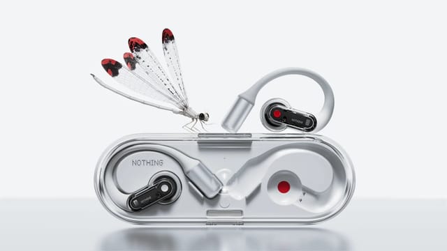 Nothing初のオープン型イヤホン「Ear (open)」―透明デザインと快適装着、通話品質もAIで進化