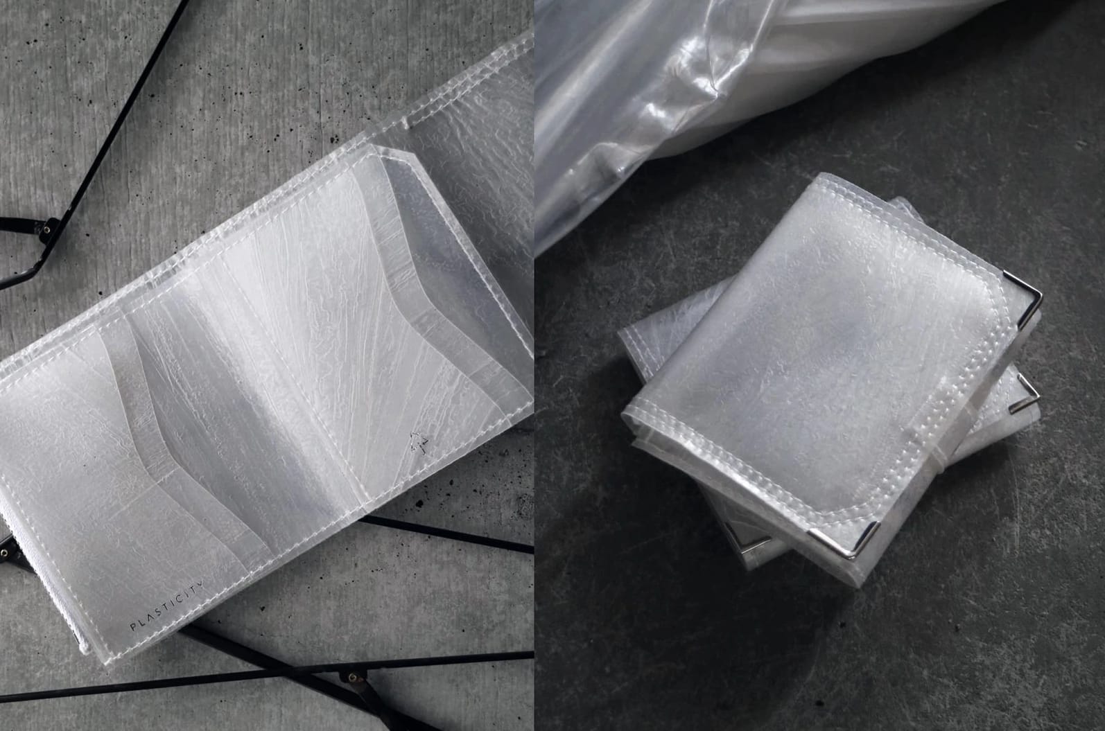 “10年後になくなるべきブランド”PLASTICITYが、廃棄ビニール傘を利用した財布を発売