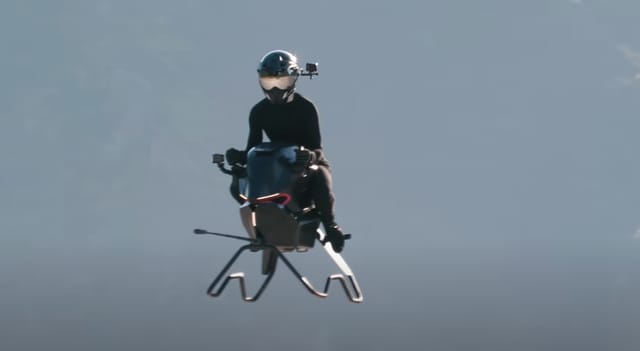 1人乗りの空飛ぶバイク｢Airbike｣の予約受付を開始―バイク試乗動画も公開