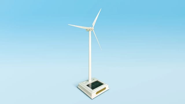 1/f揺らぎで癒やしを提供―太陽光発電で回る、風力発電型デバイス「MYKONOS」
