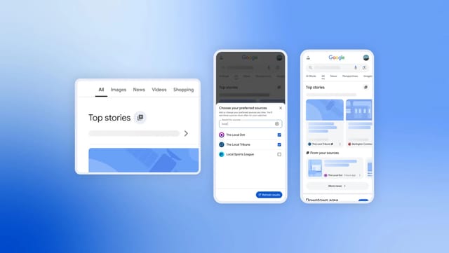Google、検索結果をカスタマイズできる新機能「Preferred Sources」を発表ーユーザー自身のニーズに合わせて作成