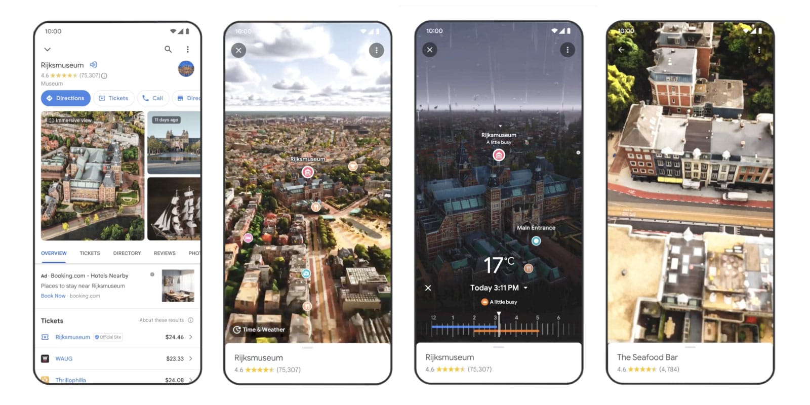 Googleマップに新機能「イマーシブビュー｣が追加─上空から3D都市を鳥瞰、ストリートビューと連携