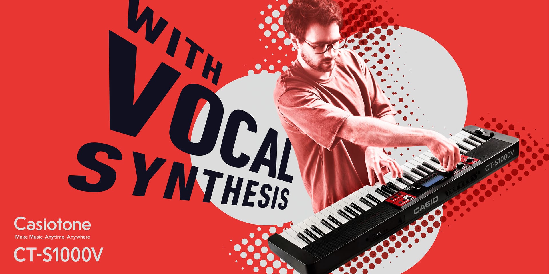 カシオ、歌声を演奏できる新感覚の電子キーボード「Casiotone CT-S1000V」を発売