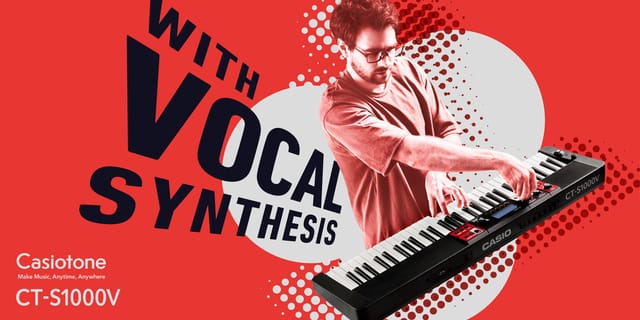 カシオ、歌声を演奏できる新感覚の電子キーボード「Casiotone CT-S1000V」を発売