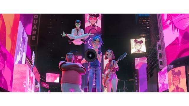 英バーチャルバンド・Gorillaz、グーグルのAR技術で拡張現実コンサート開催─ニューヨークとロンドンでARショー