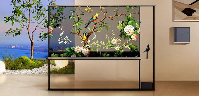 LGが世界初、背景が透ける透明テレビを発表─CES2024で初公開