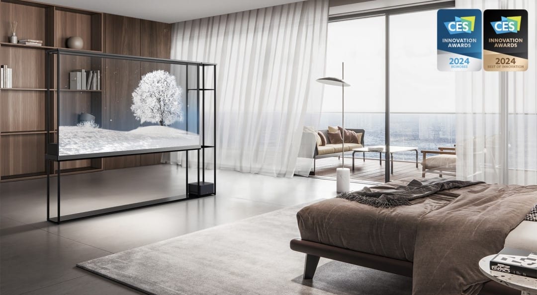 LG、世界初「ワイヤレス透明有機ELテレビ」発表─CESで初公開、透明な画面で環境に溶け込む