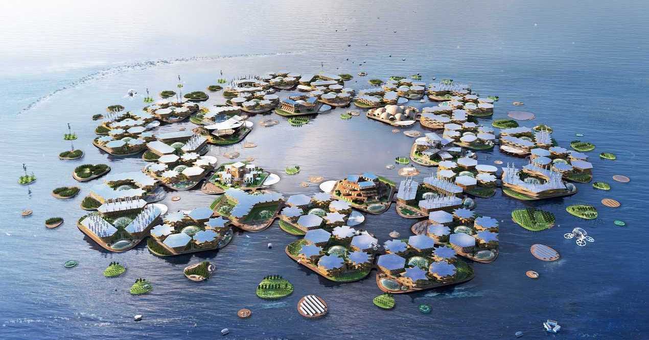 1万人が住む浮島都市を建設するプロジェクトが韓国・釜山で始動─2025年に完成予定