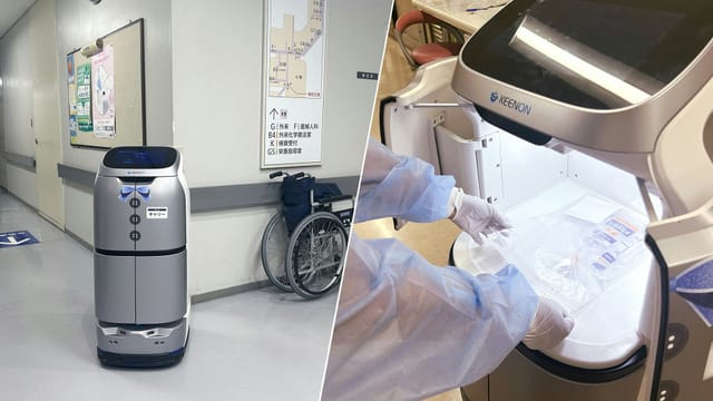 ロボット導入で患者ケアに集中、検体運搬をロボットが代行―看護師の移動時間を半分に