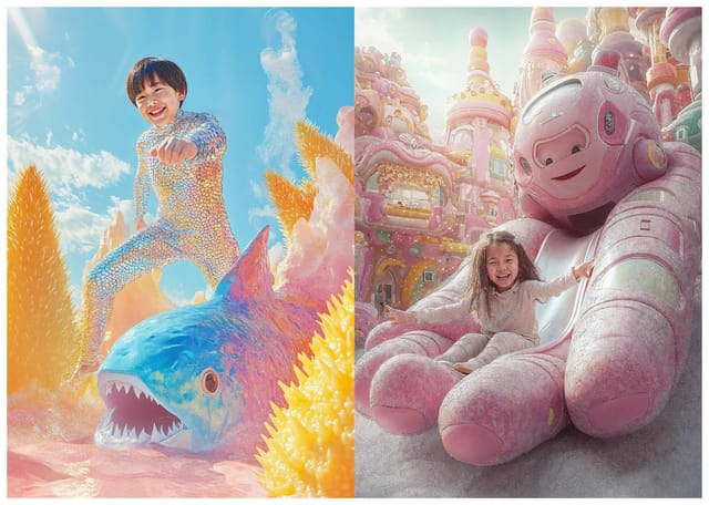 電通、生成AIで子どもたちの空想をビジュアル化するイベント「AI LOVE YOU展」を開催―無限の空想力を引き出す