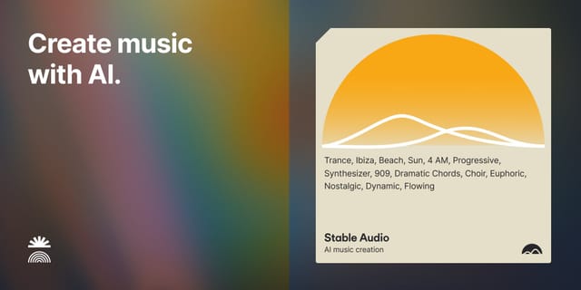 Stability AI、テキストから音楽を生成するAIモデル「StableAudio」を公開─無料版も提供