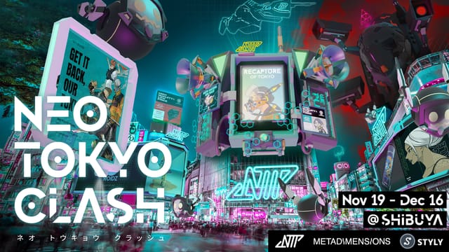 「NEO TOKYO PUNKS」が渋谷スクランブル交差点をジャック─スマホをかざすと近未来のARメタバース空間が出現