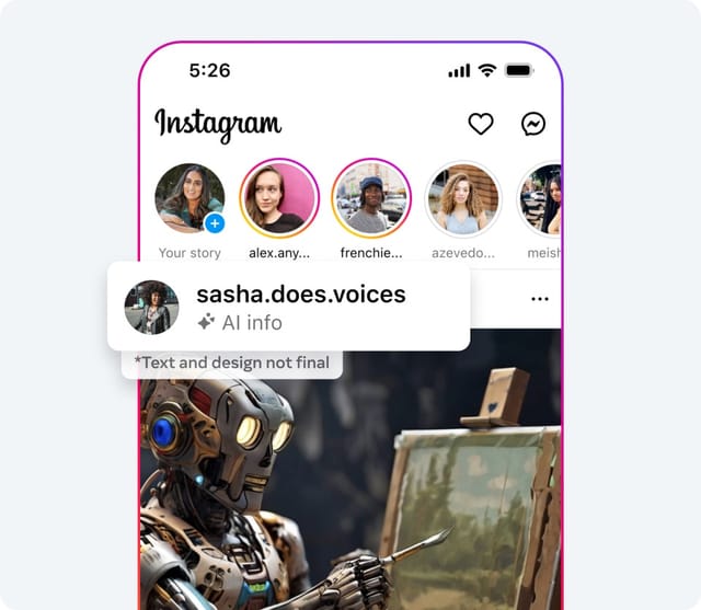 Meta、Facebook、Instagram、Threadsで投稿されたAI生成画像にラベルを適用