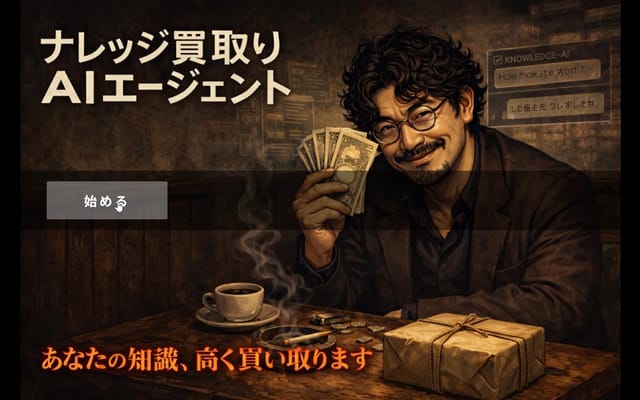 あなたのナレッジを会話で引き出し、リアルタイムに評価する