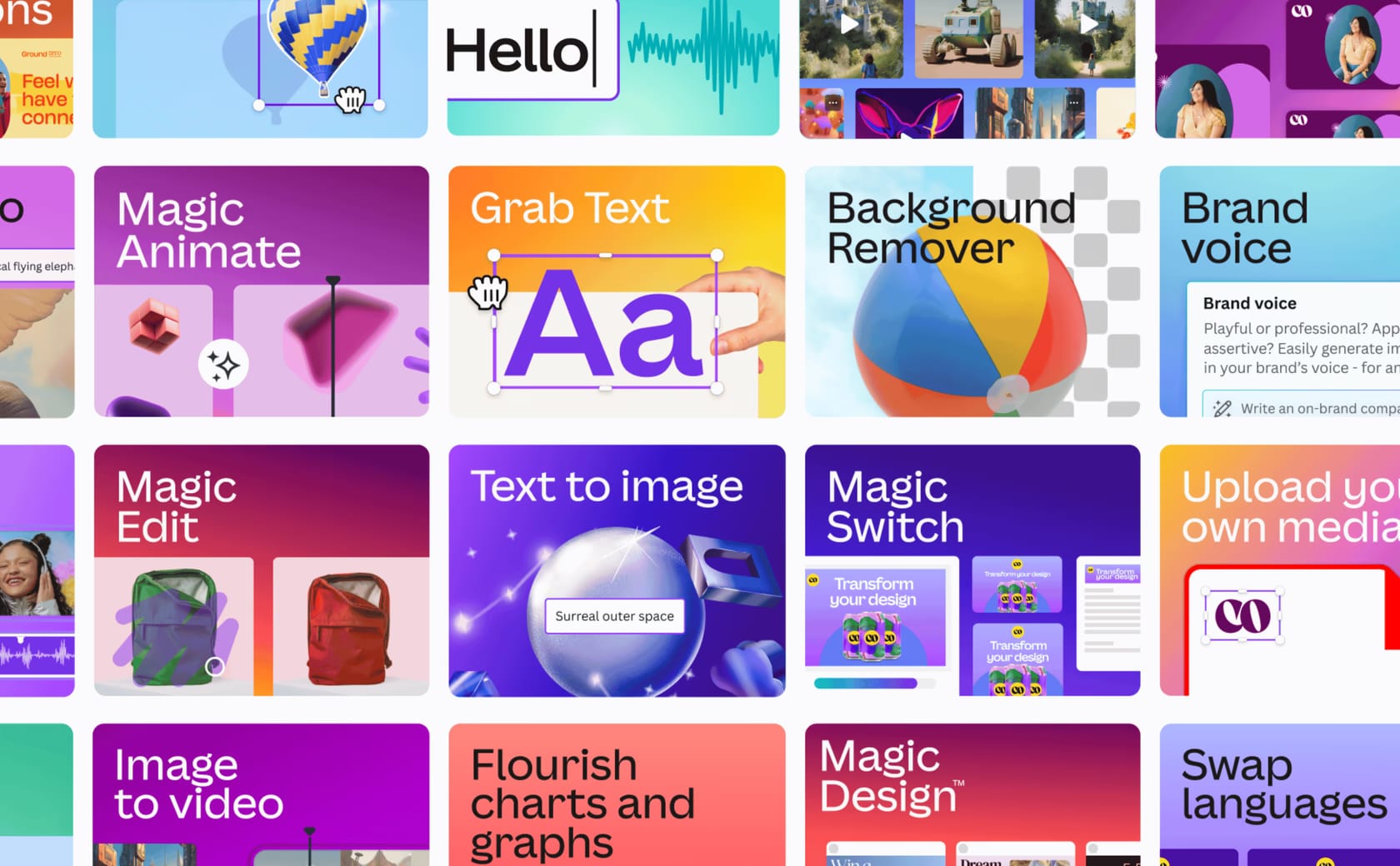 Canva、AI搭載のデザインツールパッケージ「Magic Studio」をリリース─Design、Switchなど10機能を集約