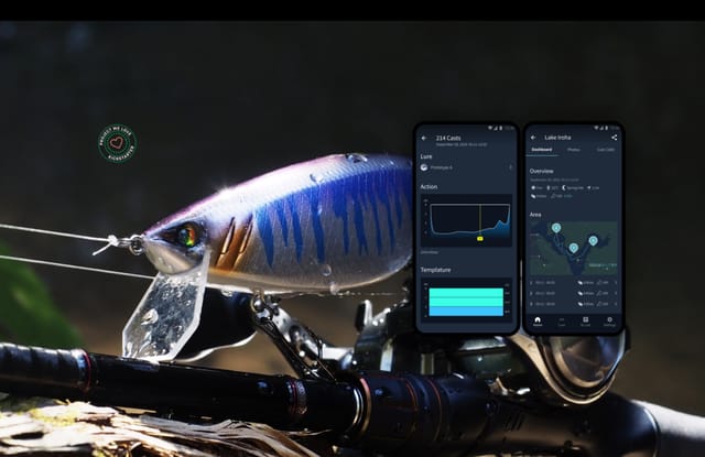 水中センシングで戦略的な釣りを実現するIoTルアー