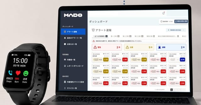 世界初の特許アルゴリズムで脈波から深部体温の変化を推定するウェアラブル端末